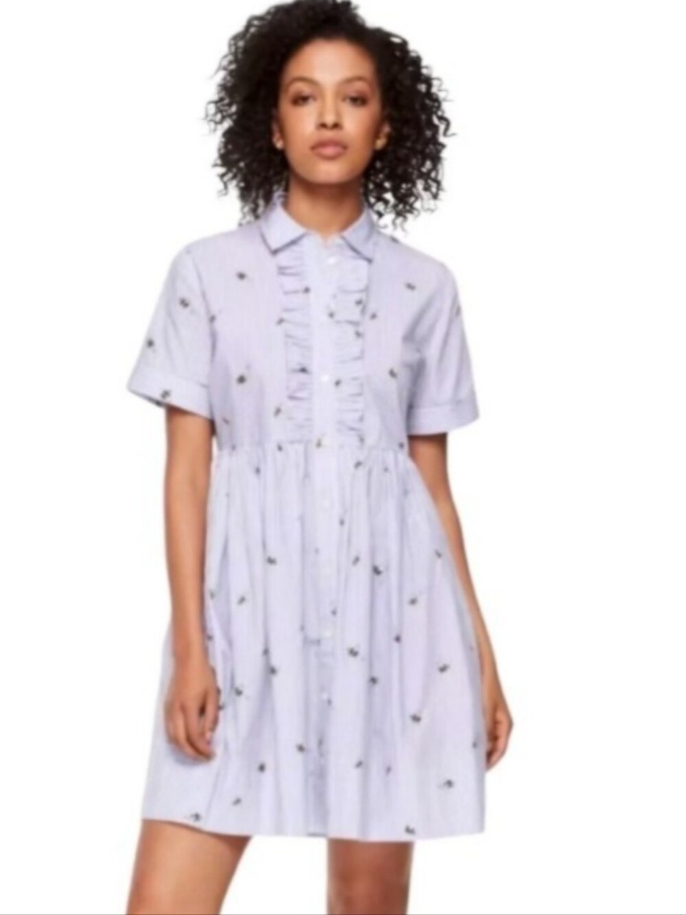 Kate Spade Broome Street NWT ABUZZ BEE 🐝 DRESS 💯 Cotton Size M